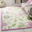 Tapis touffeté à la main ivoire / rose Claro-21773805