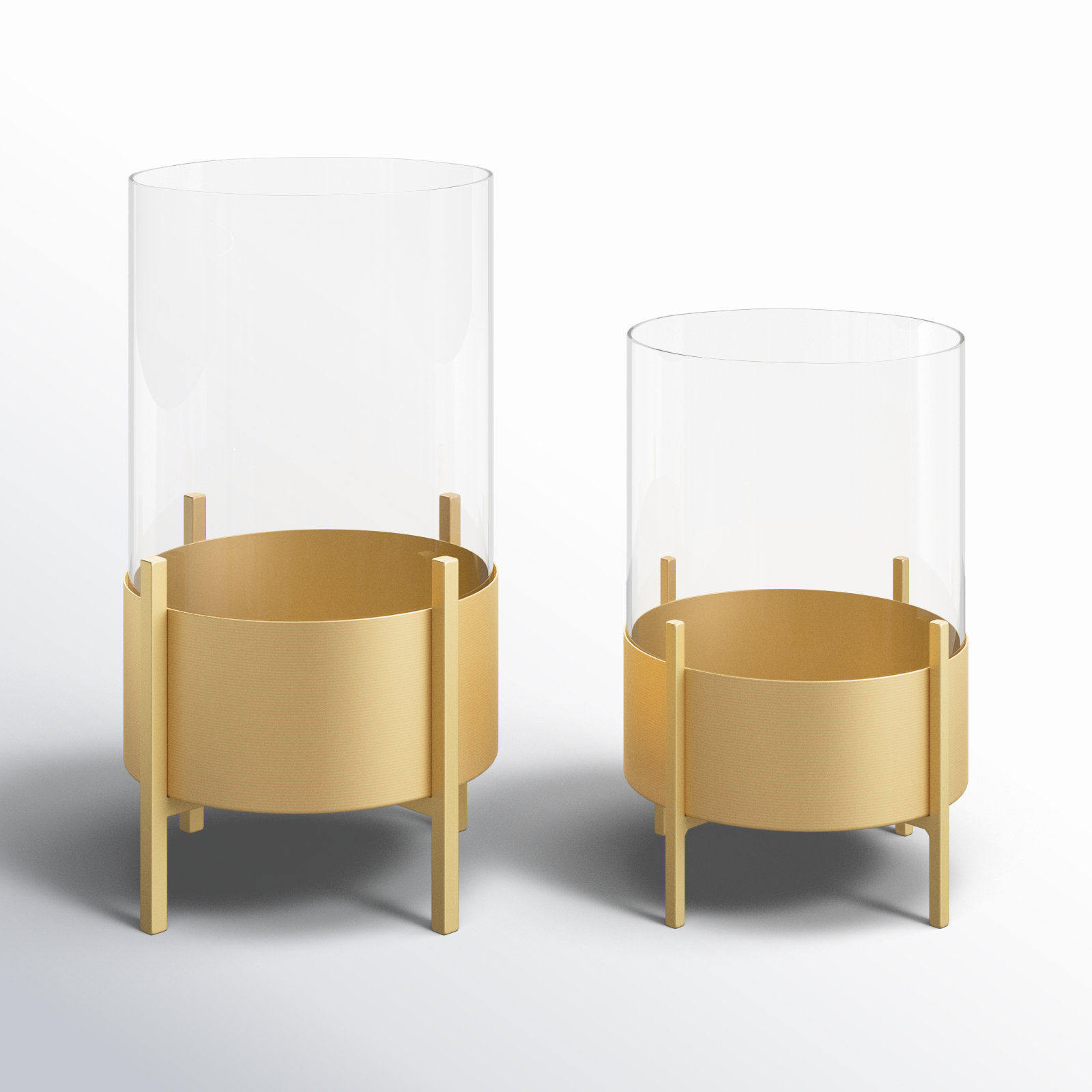 Osiris 2-Piece Metal Hurricane Set, Gold