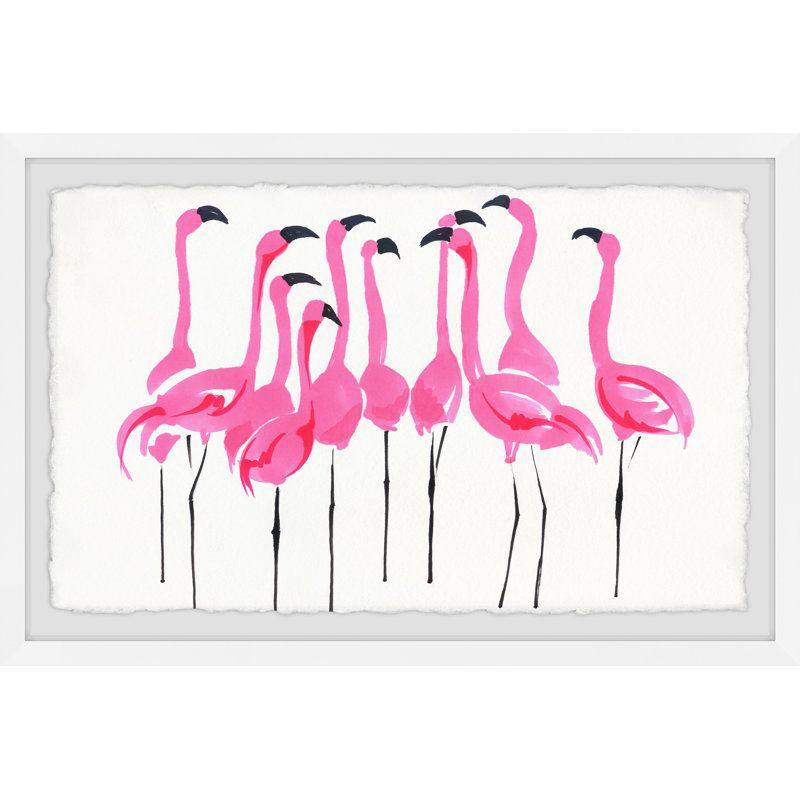 «Flamboyance II», reproduction encadrée, H 30 po x l 45 po x P 1,5 po