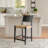 Aniek Square Solid Rubberwood Counter Stool-810350251
