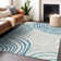 Premium Machine Washable Prisco Teal Rug
