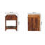 Eduarte 30cm W Solid Wood Bedside Table