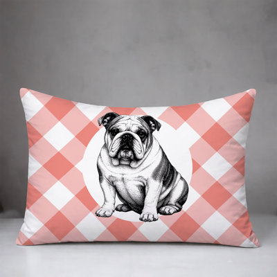 Bulldog  Indoor/Outdoor Reversible Pillow
