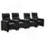 Cinéma maison rembourré 4 places avec console Wedge Warren