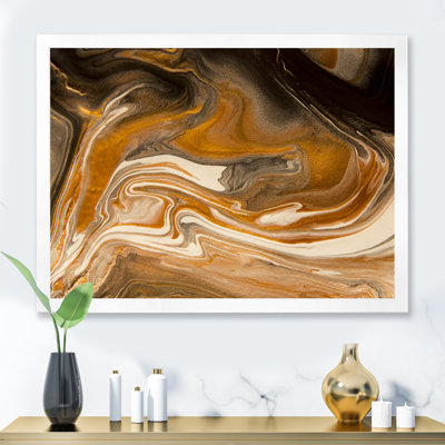 " Nature Marble In Earth Tonesth Brown Color Stains "