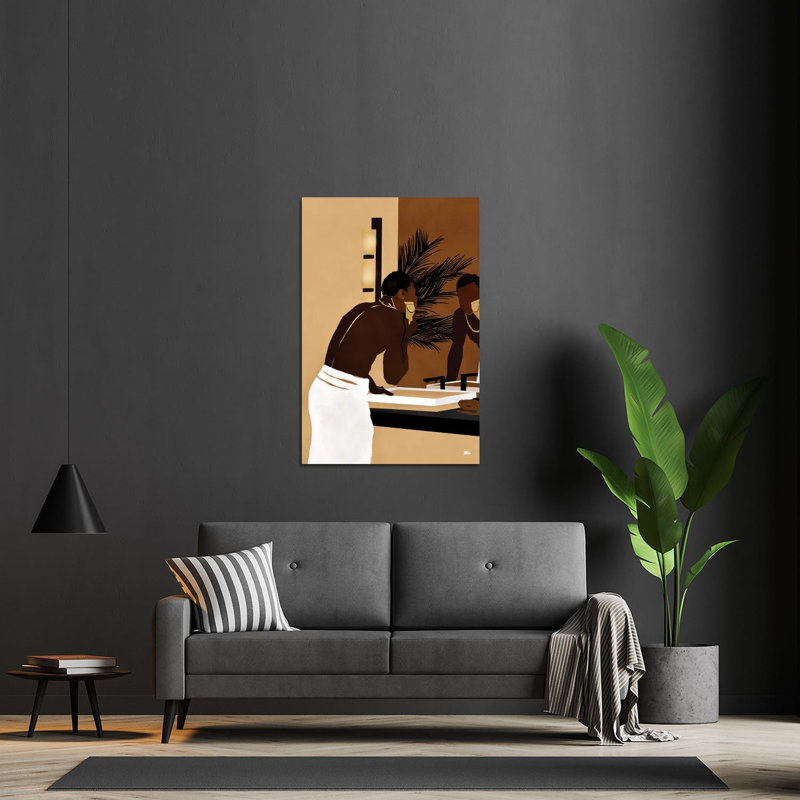 Imprimé matinale sur verre acrylique, H 32 po x l 24 po x P 0,25 po
