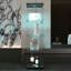 Vitrine à DEL avec 4 tablettes vitrées avec porte et bibliothèque de plancher pour salon, bureau de 64,7 po x 16,7 po x 14,3 po-590166810
