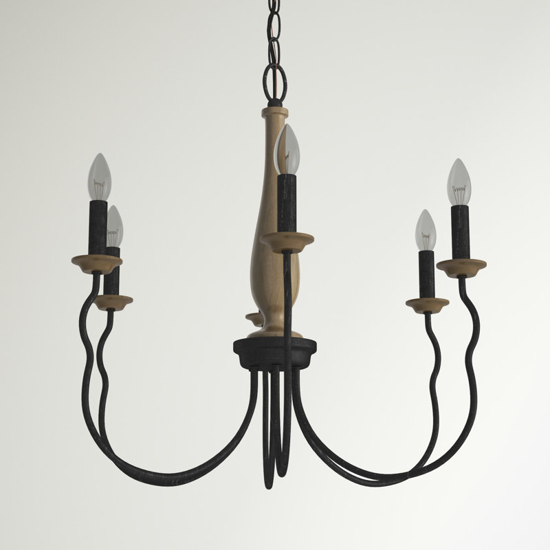 6 - Light Dimmable Classic / Traditional Chandelier
