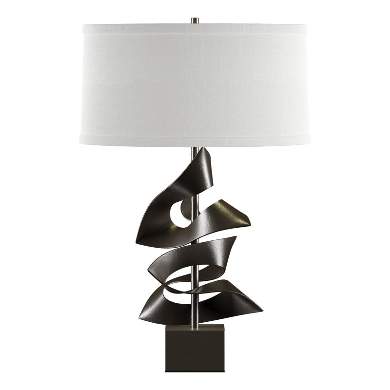 Gallery 24.7" Table Lamp, Natural Anna, Oil Rubbed Bronze