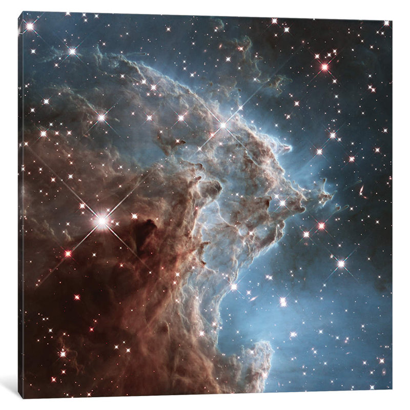 NGC 2174 (Monkey Head Nebula) (Hubble Space Telescope 24th Anniversary Image) by Nasa - Wrapped Canvas Print