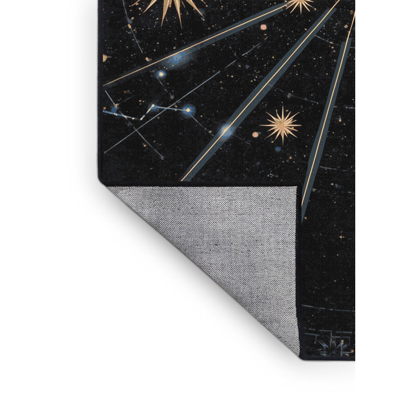Tapis gris et noir délavé à la machine Pavlo, 2 x 5