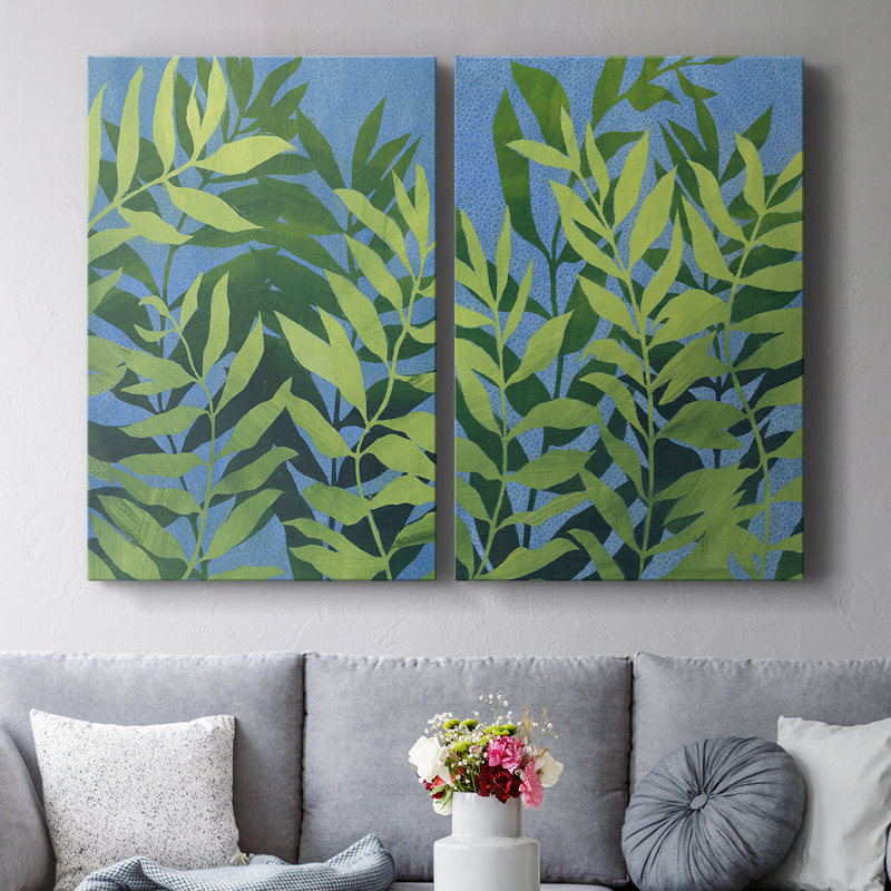 Toile tendue avec châssis I-Premium Ocean Vines - Prêt à accrocher, H 12 po x l 8 po