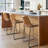 Yannet Counter Height Bar Stools, Modern Counter Stool Faux Leather Barstools with Back-102805452-113044278-112356430