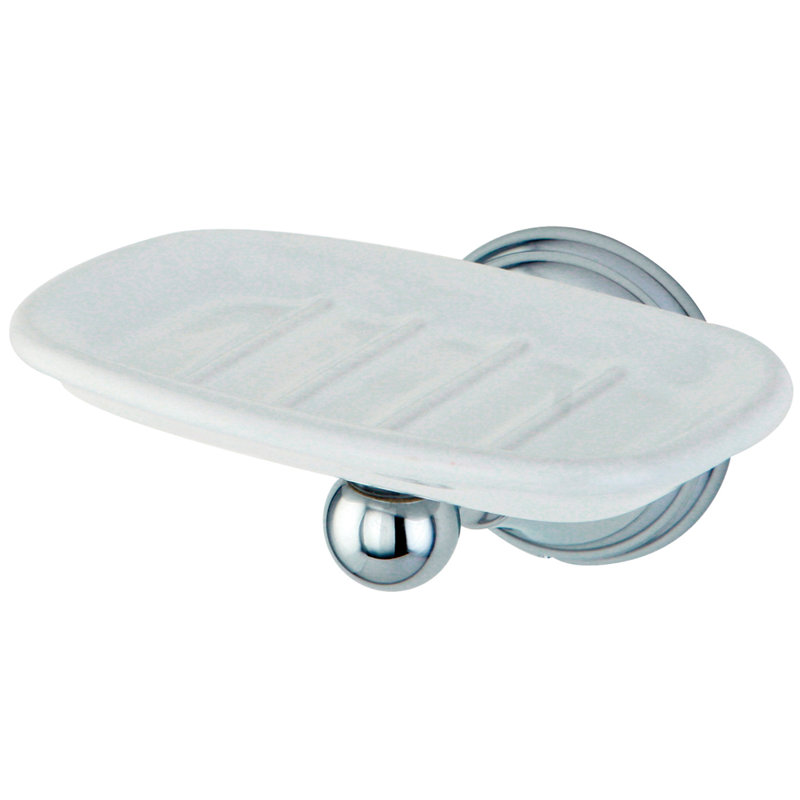 Silver Sage Soap Dish, Polished Chrome