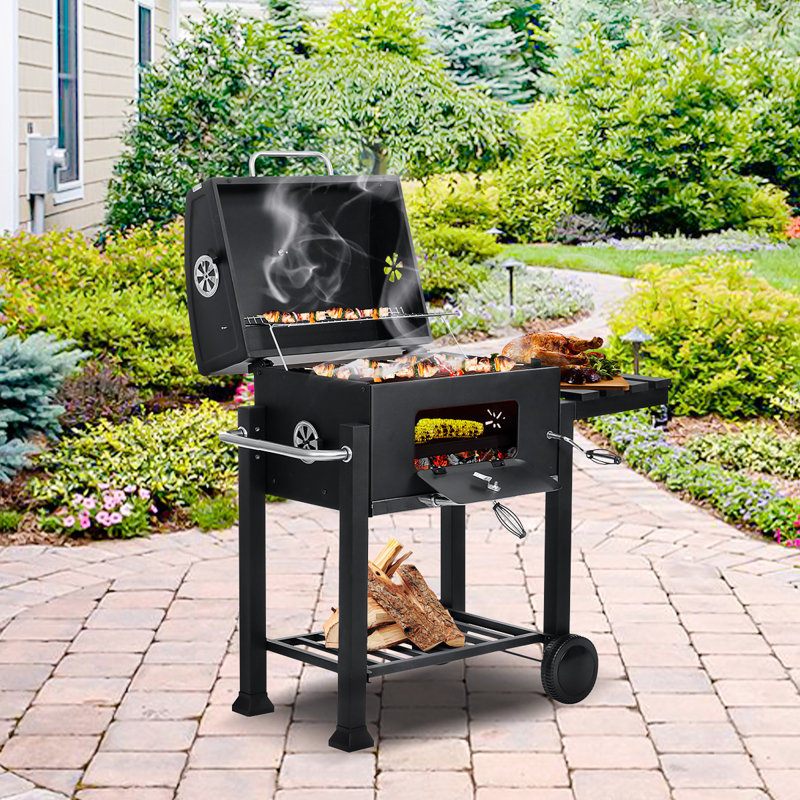 Dakota Fields Reyne 112cm W Charcoal Grill