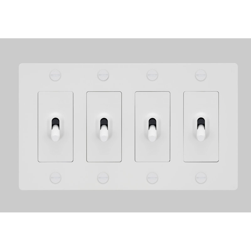 4G Toggle / Cross / Without Logo, White