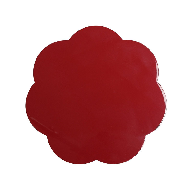 Napperon Laquer, 10,24 po x 10,24 po, Bourgogne