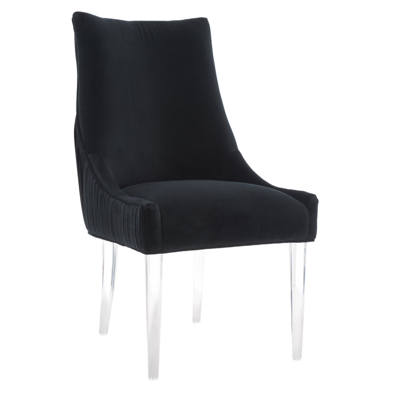 Rales 19.5'' H Tufted Upholstered Side Chair, Black