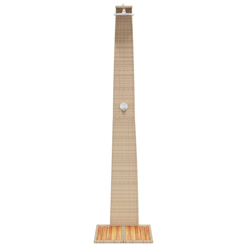 Free Standing Outdoor Shower and Footwash Spout, Beige