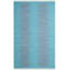 Tapis turquoise en coton tissé à la main Cayman-22809792