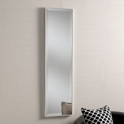 Arjae Wood Flat Wall Mirror