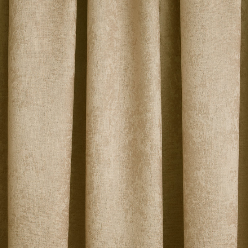 Galaxy Room Darkening Curtain Pair, Width 117 x Drop 137 cm, Ochre