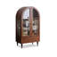 Vitrines en bois brun massif
