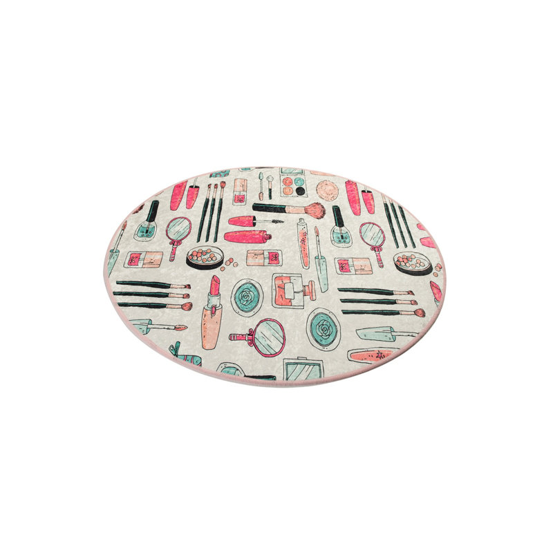 Tapis de bain de qualité supérieure, diamètre de 39,4 pouces, 100% polyester, antiallergique, anti-poussière et antitache, surface antidérapante | Lavable à la machine à 86 ° F, 700 g / m² | Doux et durable pour la sécurité et le confort de la salle de bain