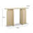 Faux Travertine Console Table