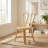 Natural Woven Kids Chair - Bunny Ear Backrest & Round Seat - Eco-Friendly Rattan Toddler Chair For Ages 2-7 (Natural Finish)
