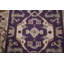 Tapis de couloir oriental mauve et ivoire Oushak 3 x 10