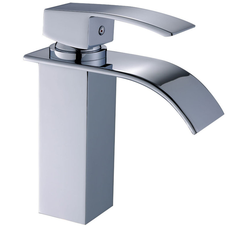 Single-Hole Single-handle Bathroom Faucet with Drain Assembly, Chrome