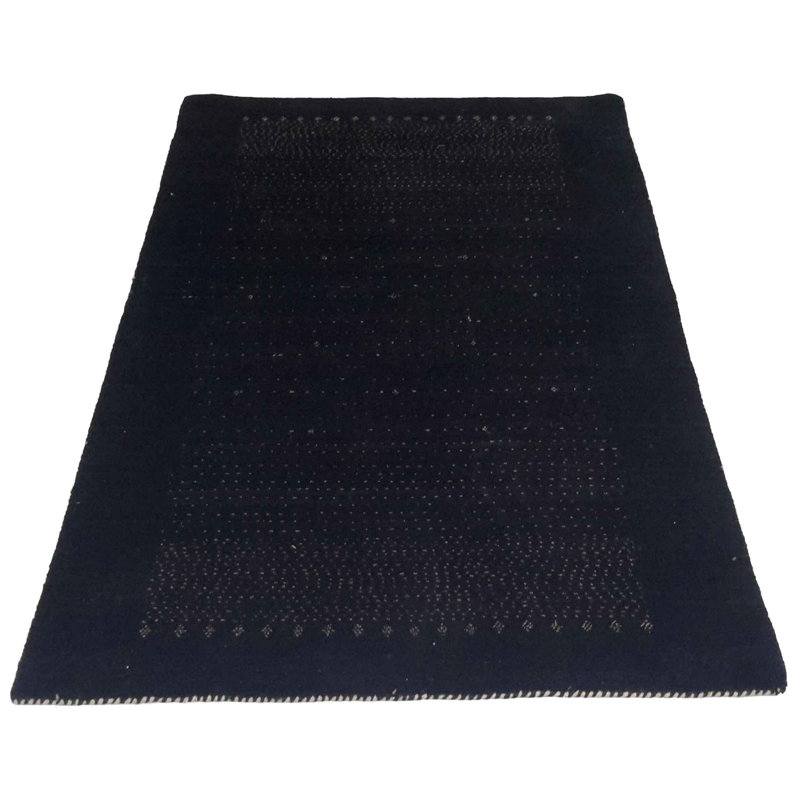 Orlander Polka Dots Area Rug in Black