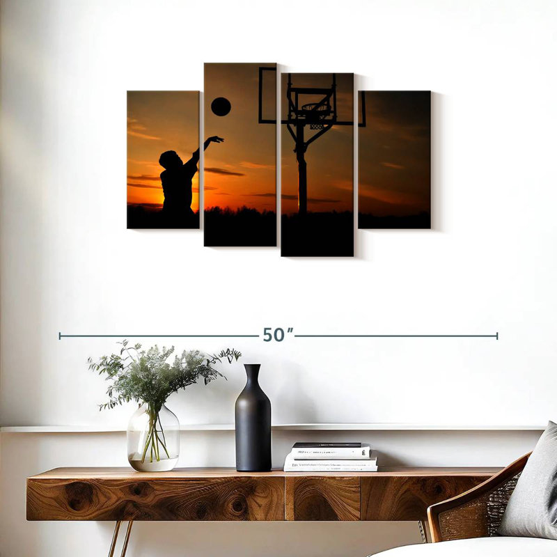 Ballon de basketball Sirci Sunset, H 22 po x l 36 po