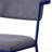 Grey And Blue Open Back Upholstered Office Chair