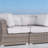 66" Outdoor Wicker Loveseat with Cushions