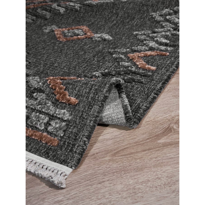 Addrianna Moroccan Machine Made Indoor / Outdoor Area Rug, Rectangle 5'3" x 7'2"