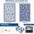 8x10 FT Navy Modern Floral Reversible Outdoor Rug, Waterproof Recyclable Polypropylene Plastic Floor Mat, Easy Clean Foldable Portable Carpet for RV Patio Backyard Deck Picnic Beach Camping-490977587-490977580