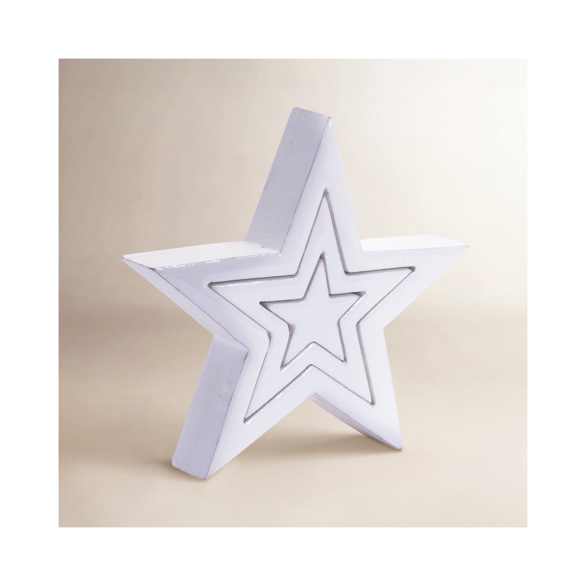 Wood Triple Star Puzzle (Set of 2)