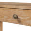 Console rustique avec coins arrondis pour la sécurité, table d'entrée avec 3 tiroirs dissimulés, table de canapé robuste avec des pieds épais pour le couloir et le salon-909175084