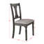 Chaise d'appoint en bois (ensemble de 2)