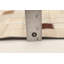 Tapis beige / brun en cuir de vache fabriqué à la main Arvel