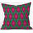 Wagner Campelo Ikat Leaves Throw Pillow-7494152