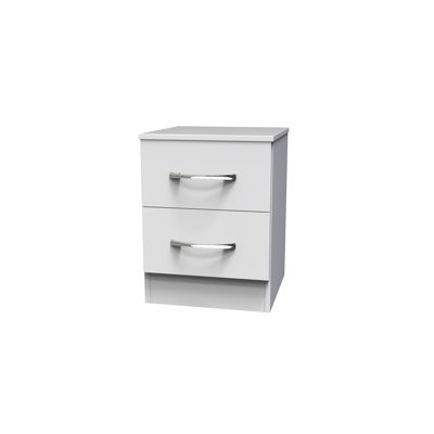 Fully Assembled Lavdi 2 DrawerÂ Bedside Table