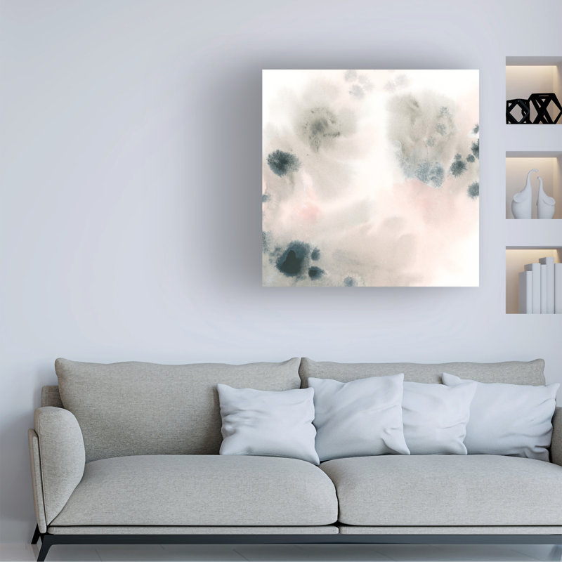 " Electron Bloom I " on Canvas, 14" H x 14" W