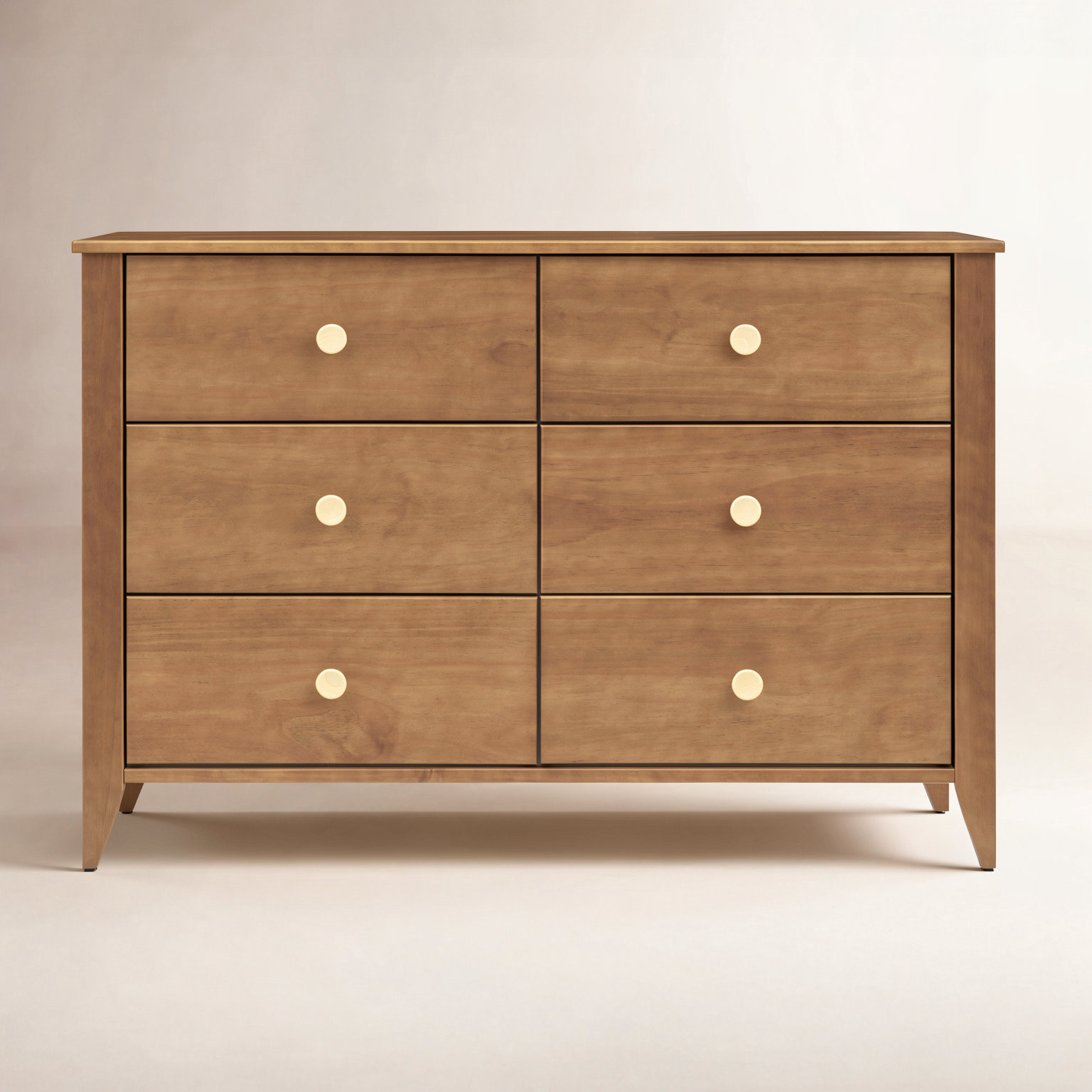Sprout 6-Drawer Double Dresser, Chestnut
