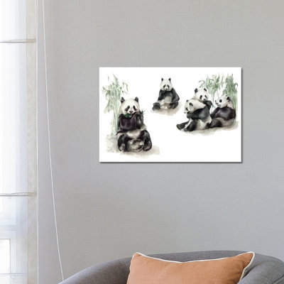 Pandas - Wrapped Canvas Painting