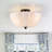 3-light Glass Semi Flush Mount-120141931