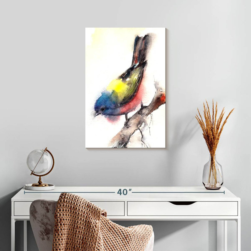 Brampt Bunting Bird, 24" H x 16" W
