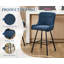 Joutel Upholstered and Chenille Bar Stool-553902866